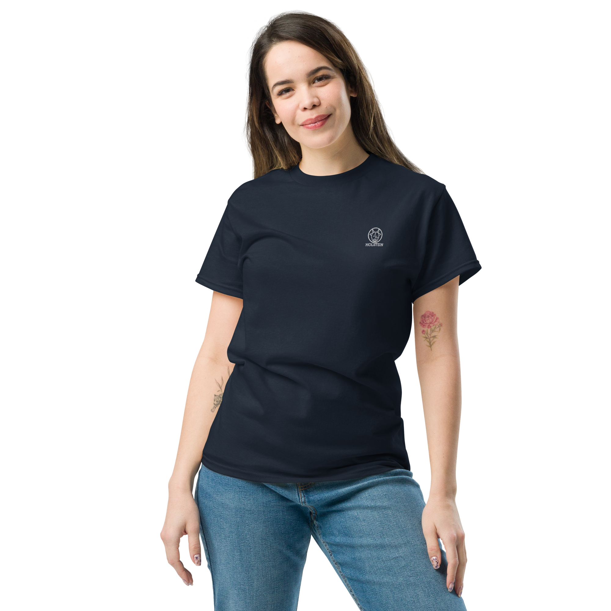 CAMISETA LOGO HOLSTEIN BLANCO