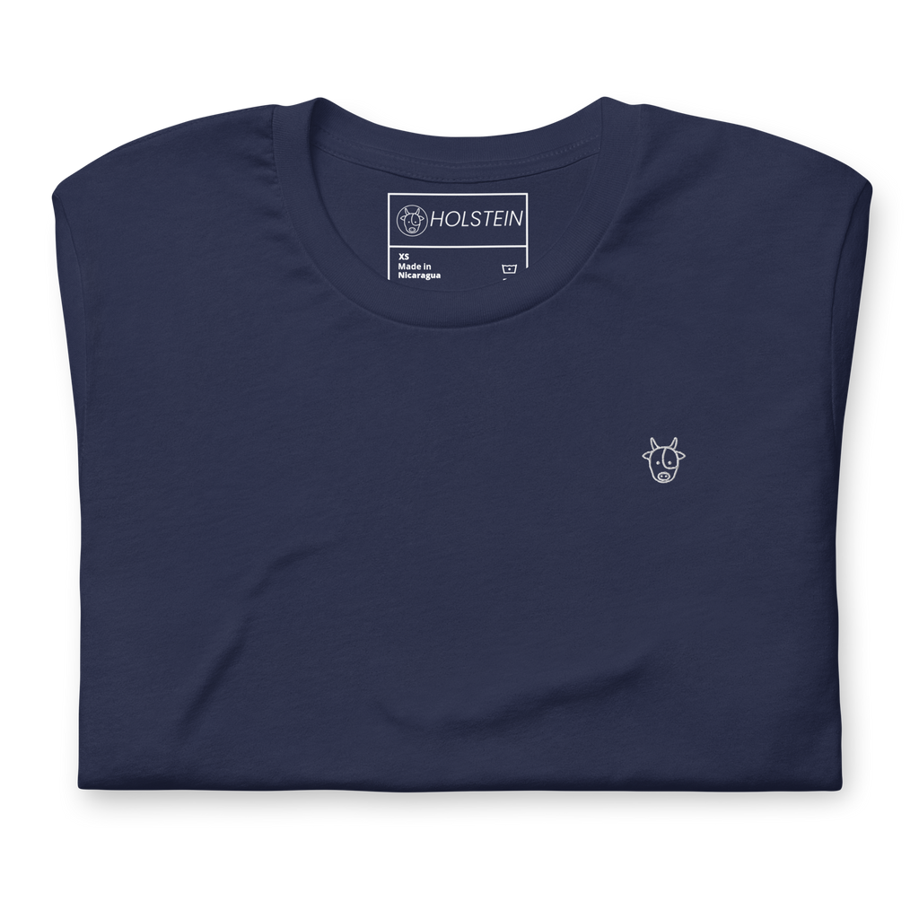 CAMISETA MINILOGO HOLSTEIN BLANCO